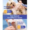 imageoneisall 4in1 Cordless Dog Grooming Kit with 2Speed Clippers Low Noise Paw Trimmer ampamp Rechargeable Quiet Nail Grinder for Dogs and Cats BlueBlue