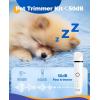 imageoneisall 4in1 Cordless Dog Grooming Kit with 2Speed Clippers Low Noise Paw Trimmer ampamp Rechargeable Quiet Nail Grinder for Dogs and Cats BlueWhite