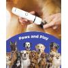 imageoneisall 4in1 Cordless Dog Grooming Kit with 2Speed Clippers Low Noise Paw Trimmer ampamp Rechargeable Quiet Nail Grinder for Dogs and Cats BlueWhite