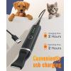 imageoneisall Dog Paw TrimmerCorldless Quiet Pet Paw Trimmer with Double BladesLow Noise 2 Speed Dog Grooming Clippers for Paws Eyes Ears Face RumpBlack