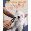 imageoneisall Dog Paw TrimmerCorldless Quiet Pet Paw Trimmer with Double BladesLow Noise 2 Speed Dog Grooming Clippers for Paws Eyes Ears Face RumpBlack