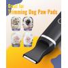 imageoneisall Dog Paw TrimmerCorldless Quiet Pet Paw Trimmer with Double BladesLow Noise 2 Speed Dog Grooming Clippers for Paws Eyes Ears Face RumpBlack