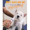 imageoneisall Dog Paw TrimmerCorldless Quiet Pet Paw Trimmer with Double BladesLow Noise 2 Speed Dog Grooming Clippers for Paws Eyes Ears Face RumpWhite