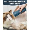 imageoneisall Pet Clipper for Cat Matted Hair Pet Shaver for Cats Quiet Pet Clippers Waterproof Cordless Cat Clippers for Matted Hair Long Hair with Storage Bag GreenGreen