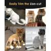 imageoneisall Quiet Cat Clippers for Matted ampamp Long Hair 2Speed Cordless Pet Shaver Grooming Kit for Cats Small Dogs ampamp Animals BlueBlack