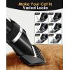 imageoneisall Quiet Cat Clippers for Matted ampamp Long Hair 2Speed Cordless Pet Shaver Grooming Kit for Cats Small Dogs ampamp Animals BlueBlack
