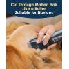 imageoneisall Quiet Cat Clippers for Matted ampamp Long Hair 2Speed Cordless Pet Shaver Grooming Kit for Cats Small Dogs ampamp Animals BlueBlue