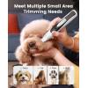 imageoneisall Quiet Dog Trimmer for Paws Dog Nail Grinder Paw Trimmer with 2 LED Lights 35dB Grooming Kit Safe Nail Kit Cordless Rechargeable Electric Clippers