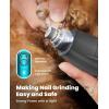 imageoneisall Silent Dog Clippers for Grooming LED Light Dog Paw Trimmer Dog Nail Grinder Rechargeable 2000mAh Dog Grooming Clippers Cordless Dog Hair Trimmer Electric Dog Trimmer for Paw Nail Body