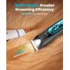 imageoneisall Silent Dog Clippers for Grooming LED Light Dog Paw Trimmer Dog Nail Grinder Rechargeable 2000mAh Dog Grooming Clippers Cordless Dog Hair Trimmer Electric Dog Trimmer for Paw Nail Body