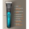 imageoneisall Silent Dog Clippers for Grooming LED Light Dog Paw Trimmer Dog Nail Grinder Rechargeable 2000mAh Dog Grooming Clippers Cordless Dog Hair Trimmer Electric Dog Trimmer for Paw Nail Body