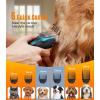 imageOneisall Dog Clippers for Grooming  2Speed Super Power 50dB Quiet Rechargeable Cordless Trimmer With Detachable Stainless Steel Blade for Small ampamp Large Dogs With Thick Coats
