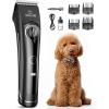 imageoneisall Dog Clippers for Grooming Doodles Poodles Thick Curly HairLow Noise Heavy Duty Dog Grooming Kit with Detachable Metal Blades