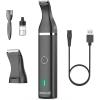 imageoneisall Dog Clippers with Double BladesCordless Small Pet Hair Grooming TrimmerLow Noise for Trimming Dogs Hair Around Paws Eyes Ears Face Rump WhiteBlack