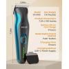 imageoneisall 2 in 1 Dog Clippers Grooming and Paw Trimmer Cordless 50dB Quiet Rechargeable 2 Speed Dog Hair Clippers with Detachable Stainless Steel Blade for Small ampamp Large Dogs Pets with Thick CoatsBlue