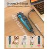 imageoneisall 2 in 1 Dog Clippers Grooming and Paw Trimmer Cordless 50dB Quiet Rechargeable 2 Speed Dog Hair Clippers with Detachable Stainless Steel Blade for Small ampamp Large Dogs Pets with Thick CoatsBlue