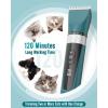 imageoneisall Cat Clippers for Matted Hair 5Speed Quiet Cat Grooming kit Cordless Cat Shaver for Long HairWaterproof Cat Hair Trimmer Pet Clippers for CatsGreenGreen