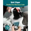 imageoneisall Cat Clippers for Matted Hair 5Speed Quiet Cat Grooming kit Cordless Cat Shaver for Long HairWaterproof Cat Hair Trimmer Pet Clippers for CatsGreenGreen