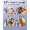 imageoneisall Dog Clippers Grooming Kit 4 in 1 Low Noise Dog Paw TrimmerampampDog Nail GrinderIPX7 Waterproof Cordless Dog Trimmer Shaver for Small Dogs and Cats