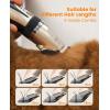 imageoneisall Dog Clippers and Dog Paw Trimmer Kit 2 in 1 Low Noise Cordless Dog Clippers for Grooming Pet Hair Trimmers for Small and Large Dogs Cats AnimalsGold  White