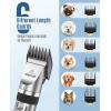 imageoneisall Dog Clippers and Dog Paw Trimmer Kit 2 in 1 Low Noise Cordless Dog Clippers for Grooming Pet Hair Trimmers for Small and Large Dogs Cats AnimalsSilver