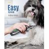 imageoneisall Dog Clippers and Dog Paw Trimmer Kit 2 in 1 Low Noise Cordless Dog Clippers for Grooming Pet Hair Trimmers for Small and Large Dogs Cats AnimalsSilver