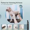 imageoneisall Dog Clippers and Dog Paw Trimmer Kit 2 in 1 Low Noise Cordless Dog Clippers for Grooming Pet Hair Trimmers for Small and Large Dogs Cats AnimalsGold  Black