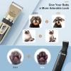 imageoneisall Dog Clippers and Dog Paw Trimmer Kit 2 in 1 Low Noise Cordless Dog Clippers for Grooming Pet Hair Trimmers for Small and Large Dogs Cats AnimalsGold  Black