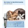 imageoneisall Dog Clippers and Dog Paw Trimmer Kit 2 in 1 Low Noise Cordless Dog Clippers for Grooming Pet Hair Trimmers for Small and Large Dogs Cats AnimalsSilver