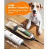 imageoneisall Dog Clippers and Dog Paw Trimmer Kit 2 in 1 Low Noise Cordless Dog Clippers for Grooming Pet Hair Trimmers for Small and Large Dogs Cats AnimalsGold  White