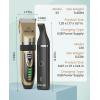 imageoneisall Dog Clippers and Dog Paw Trimmer Kit 2 in 1 Low Noise Cordless Dog Clippers for Grooming Pet Hair Trimmers for Small and Large Dogs Cats AnimalsGold  Black