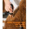 imageoneisall Dog Clippers and Dog Paw Trimmer Kit 2 in 1 Low Noise Cordless Dog Clippers for Grooming Pet Hair Trimmers for Small and Large Dogs Cats AnimalsGold  White