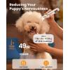 imageoneisall Dog Clippers and Paw Trimmer with Low Noise 4  in  1 Cordless Dog Grooming Kit with 3  Level Speed Clippers 7000 RPM for Grooming Thick Hair Waterproof Shaver for Dogs and CatsSilver