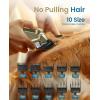 imageoneisall Dog Clippers for Grooming for Thick Heavy CoatsLow Noise Rechargeable Cordless Pet Shaver with Stainless Steel BladeWaterproof Dog Shaver for Dogs Pets and Animals SliverB Gold