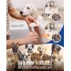 imageoneisall Dog Clippers with Double BladesCordless Small Pet Hair Grooming TrimmerLow Noise for Trimming Dogs Hair Around Paws Eyes Ears Face Rump WhiteWhite