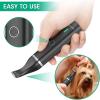 imageoneisall Dog Clippers with Double BladesCordless Small Pet Hair Grooming TrimmerLow Noise for Trimming Dogs Hair Around Paws Eyes Ears Face Rump WhiteBlack