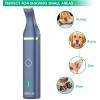 imageoneisall Dog Clippers with Double BladesCordless Small Pet Hair Grooming TrimmerLow Noise for Trimming Dogs Hair Around Paws Eyes Ears Face Rump WhiteTeal