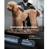 imageOneisall Grandmaster Pro 1 Cordless Professional Dog Grooming Clippers 2Speed Dog Clippers for Grooming Heavy DutyThick Hair Detachable Carbonized Steel Blade Metal Combs Removable Battery
