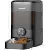 imageoneisall Cordless WiFi Automatic Cat Feeder Rechargeable 100Day Battery Operated Pet Feeder 20 Cups5L Timed Cat Food Dispenser for Large Kibble Smart App Control BlackBlack