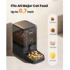 imageoneisall Cordless WiFi Automatic Cat Feeder Rechargeable 100Day Battery Operated Pet Feeder 20 Cups5L Timed Cat Food Dispenser for Large Kibble Smart App Control BlackBlack