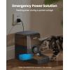 imageoneisall Cordless WiFi Automatic Cat Feeder Rechargeable 100Day Battery Operated Pet Feeder 20 Cups5L Timed Cat Food Dispenser for Large Kibble Smart App Control BlackBlack