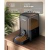 imageoneisall Cordless WiFi Automatic Cat Feeder Rechargeable 100Day Battery Operated Pet Feeder 20 Cups5L Timed Cat Food Dispenser for Large Kibble Smart App Control BlackBlack