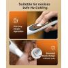 imageoneisall Low Noise Dog Paw Trimmer with LED Light Paw Trimmer for Dogs 08inch20mm Widen Blade 35dB Cordless Electric Pet Paw Grooming Clippers for Paws Ears Face Rump GreenWhite