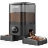 imageoneisall Wireless WiFi Automatic Cat Feeders 2 Cat Rechargeable 100Day Battery Operated Timed Cats Feeder 20 Cups5L Cats Food Dispenser Automatic for Large Kibble Smart App ControlStandard