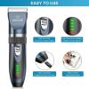 imageoneisall Dog Clippers 50db Low Noise 2Speed Quiet Dog Grooming Kit Rechargeable Cordless Pet Hair Clipper Trimmer Shaver for Small and Large Dogs Cats Animals  Navy