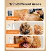 imageoneisall Dog Clippers and Paw Trimmer Kit 2 in 1 Low Noise Cordless Dog Clippers for Grooming Pet Hair Trimmers for Small and Large Dogs Cats Animals