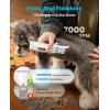 imageoneisall 4 in 1 Dog Grooming Kit with LCD Display Dog Hair Trimmer for Paw Nail Grinder Rechargeable Cordless Low Noise IPX7 Waterproof Pet Clippers WhiteWhite