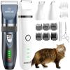 imageoneisall Quiet Cat Clippers for Matted HairMultiSet Cat Hair Trimmer Cat Grooming Kit Cordless Cat Shaver and Paw Trimmer for Long HairPet Clippers for Cats