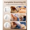 imageoneisall Dog Grooming Vacuum 15000Pa Pet Vacuum Kit Shedding 99 Pet Hair Dog Grooming Clippers with Trimmer Nail Grinder  59dB Quiet Brush with 6 Tools 2L Canister for Home CleaningCozy SE 2