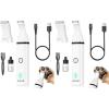 imageoneisall Dog Clippers with Double BladesCordless Small Pet Hair Grooming TrimmerLow Noise for Trimming Dogs Hair Around Paws Eyes Ears Face Rump White Pack of 2